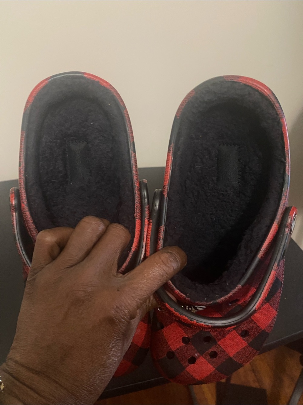Unisex Classic Clog - Red and Black Buffalo Plaid - Picture 5 of 6